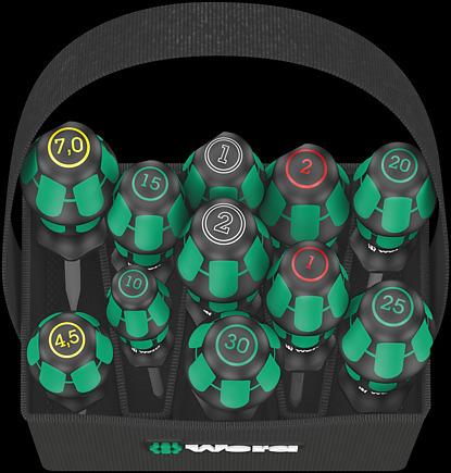 Produktbild Wera Kraftform 2go 300 (Phillipps-Kreuzschlitz (PH), Pozidriv-Kreuzschlitz (PZ), Schlitzschrauben, TX)