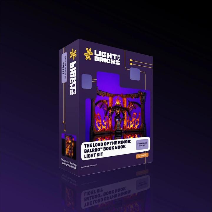 Produktbild Light my bricks LMB 2.0 LED Licht Set für LEGO® 10367 Der Herr der Ringe - Balrog Bücherstütze