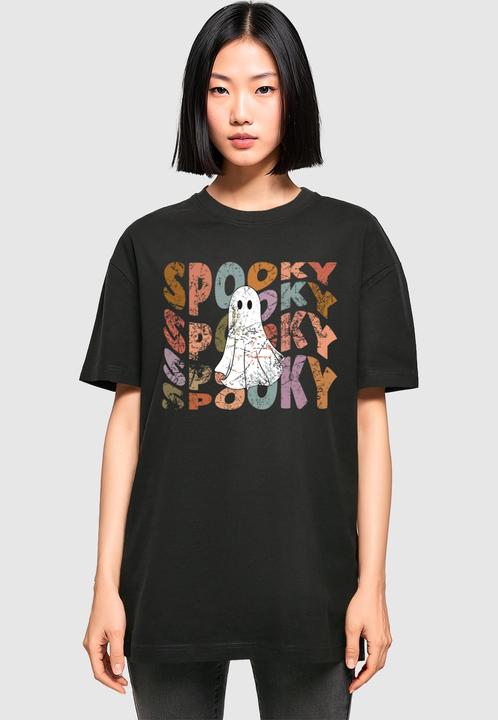 Produktbild Merchcode Ladies Halloween - Spooky Ghost Tee - 175613 (L)