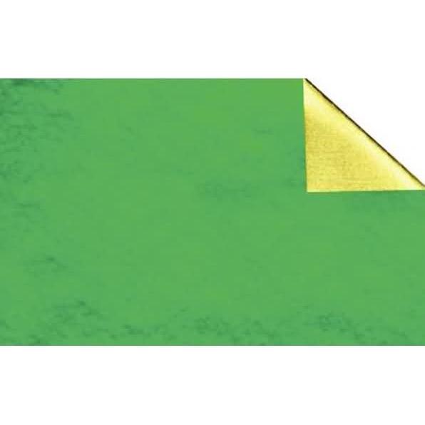 Ursus, Bastelpapier, Alu-Bastelfolie Rolle 10mx50cm gold/grün glänzend (1 x)