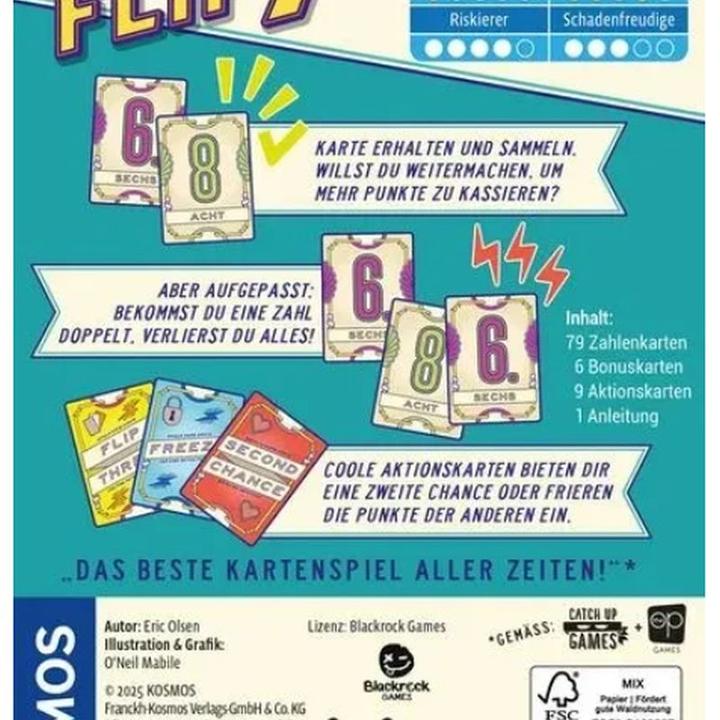 Image du produit Kosmos Flip 7 (Allemand, 3 - 18 Joueur)