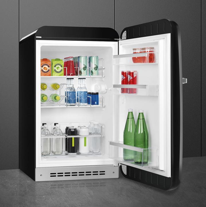 Produktbild Smeg Kühlschrank rechts 50's Style schwarz (135 l)