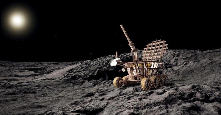 Actual product image Eco Wood Art Lunchod 1 (Lunar Rover)