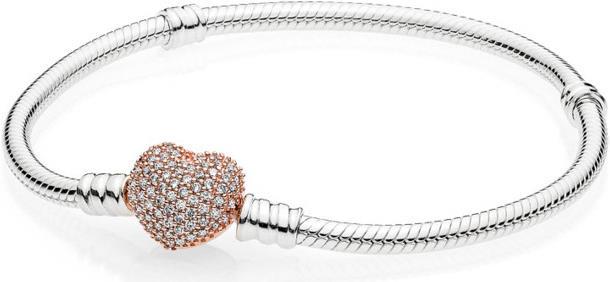 Produktbild Pandora Armband mit Herzverschluss (20 cm, Silber)