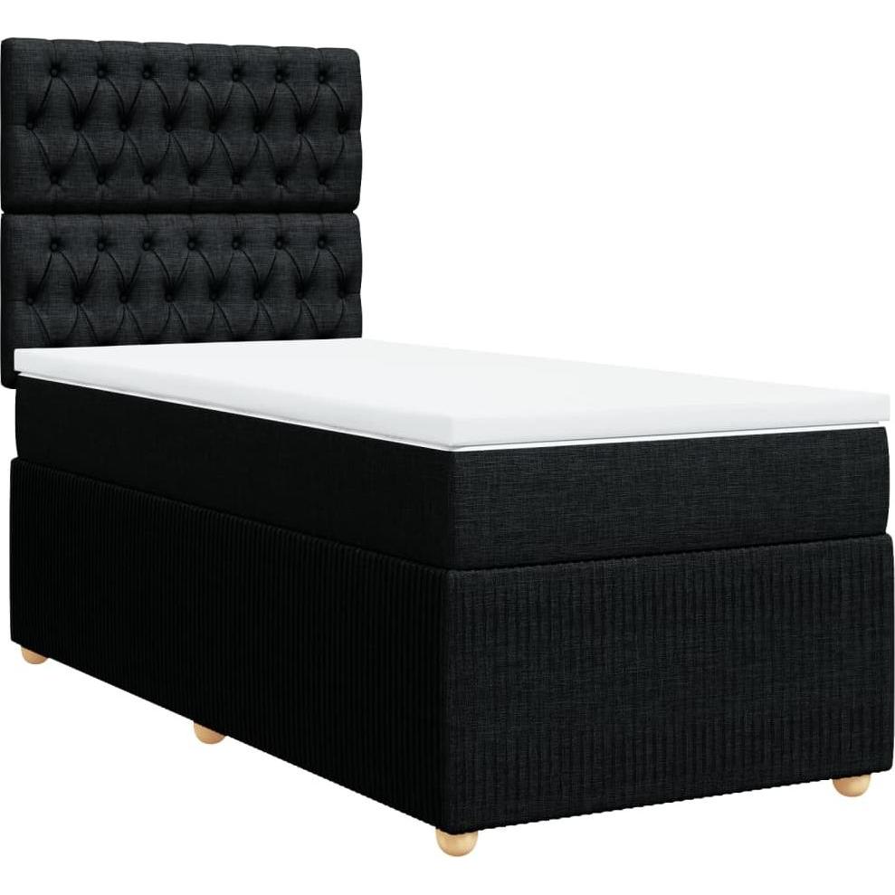 Thumbnail - VidaXL, Bett, Bo x springbett mit Matratze 100 x 200 cm Stoff (100 x 200 cm)