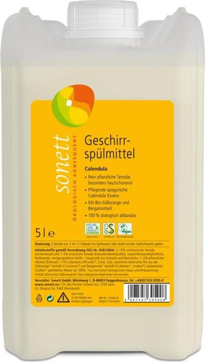 Actual product image Sonett Geschirrspülmittel Calendula (Liquid)