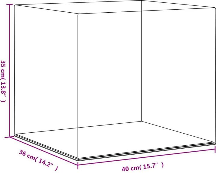 Produktbild vidaXL Vitrine (36 x 40 x 35 cm)
