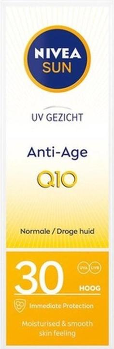 Actual product image NIVEA Sun Uv Anti-Age And Anti-Pigment Face Sunscreen Spf 30 50ml (Suntan cream, SPF 30, 50 ml)