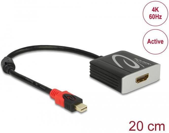 Actual product image Delock Monitor adapter Mini-DP to (HDMI, 20 cm)