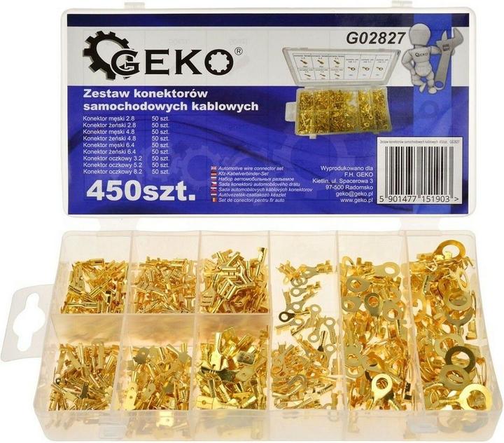 Actual product image GEKO Cable connector set 450 pieces