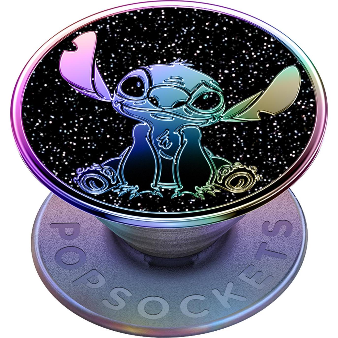 PopSockets PopGrip Premium Enamel Oil Slick Stitch, Smartphone Halterung, Violett