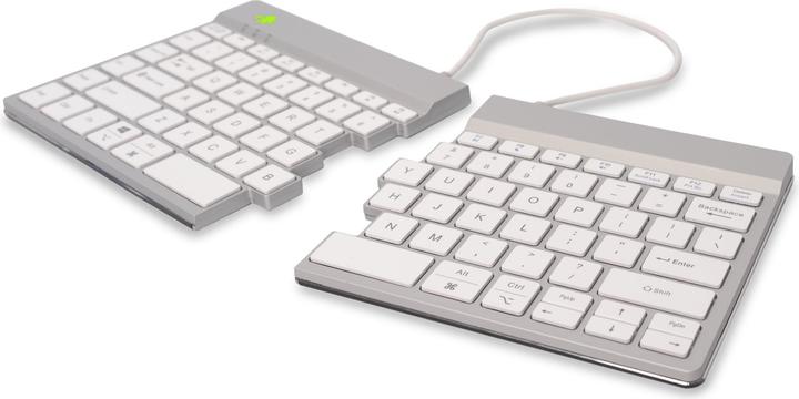 Actual product image R-Go Tools R-Go Keyboard Split Break US Layout Bluetooth White (USA, Wireless)