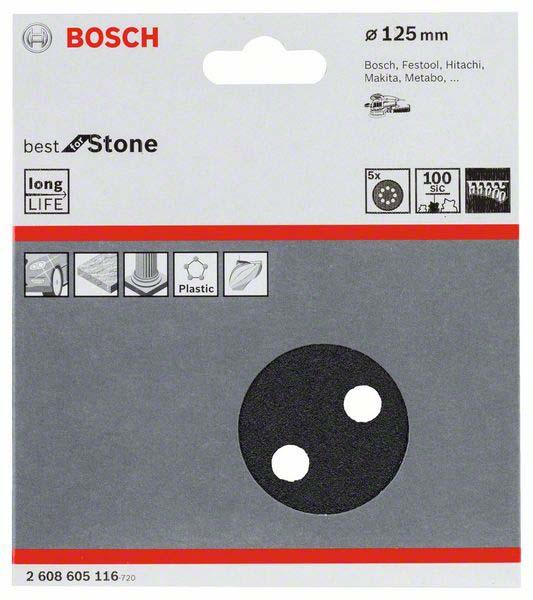 Produktbild Bosch Professional Zubehör PRO F355 Schleifblatt, 125 mm, G100 (100)