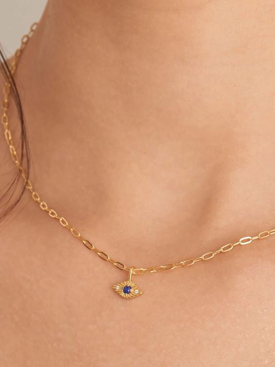 Produktbild Ania Haie N039-02G-L Evil Eye Damen Halskette, verstellbar (925er Silber, 40 - 45 cm)