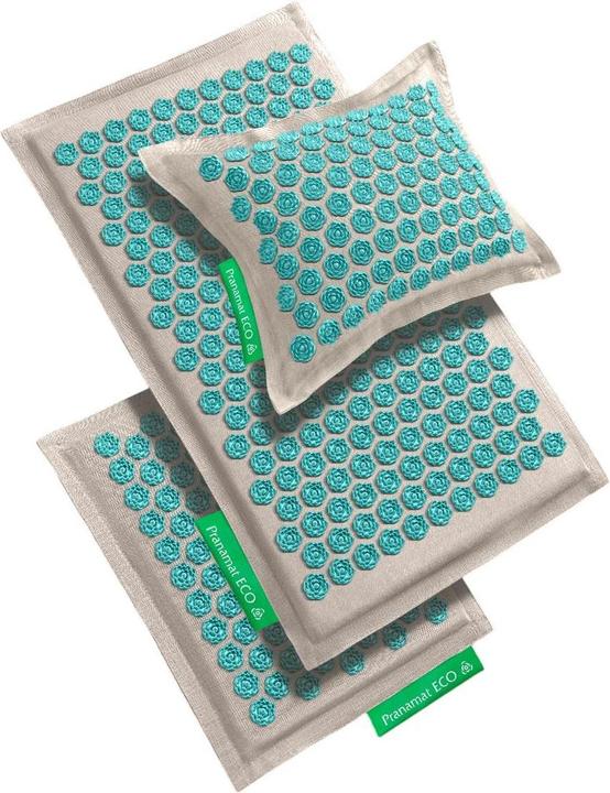 Produktbild Pranamat ECO Massage Set Matte + Kissen + Minimatte türkis
