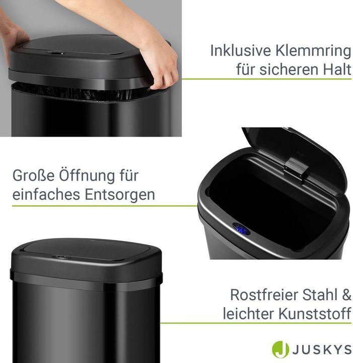 Produktbild Juskys Automatischer Mülleimer mit Sensor (50 l)