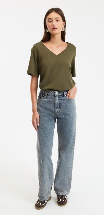 Immagine prodotto La Redoute Collections T-Shirt mit V-Ausschnitt (XS)