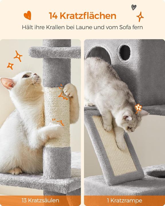 Actual product image Feandrea Cat Spa (206 cm, Dgrey)