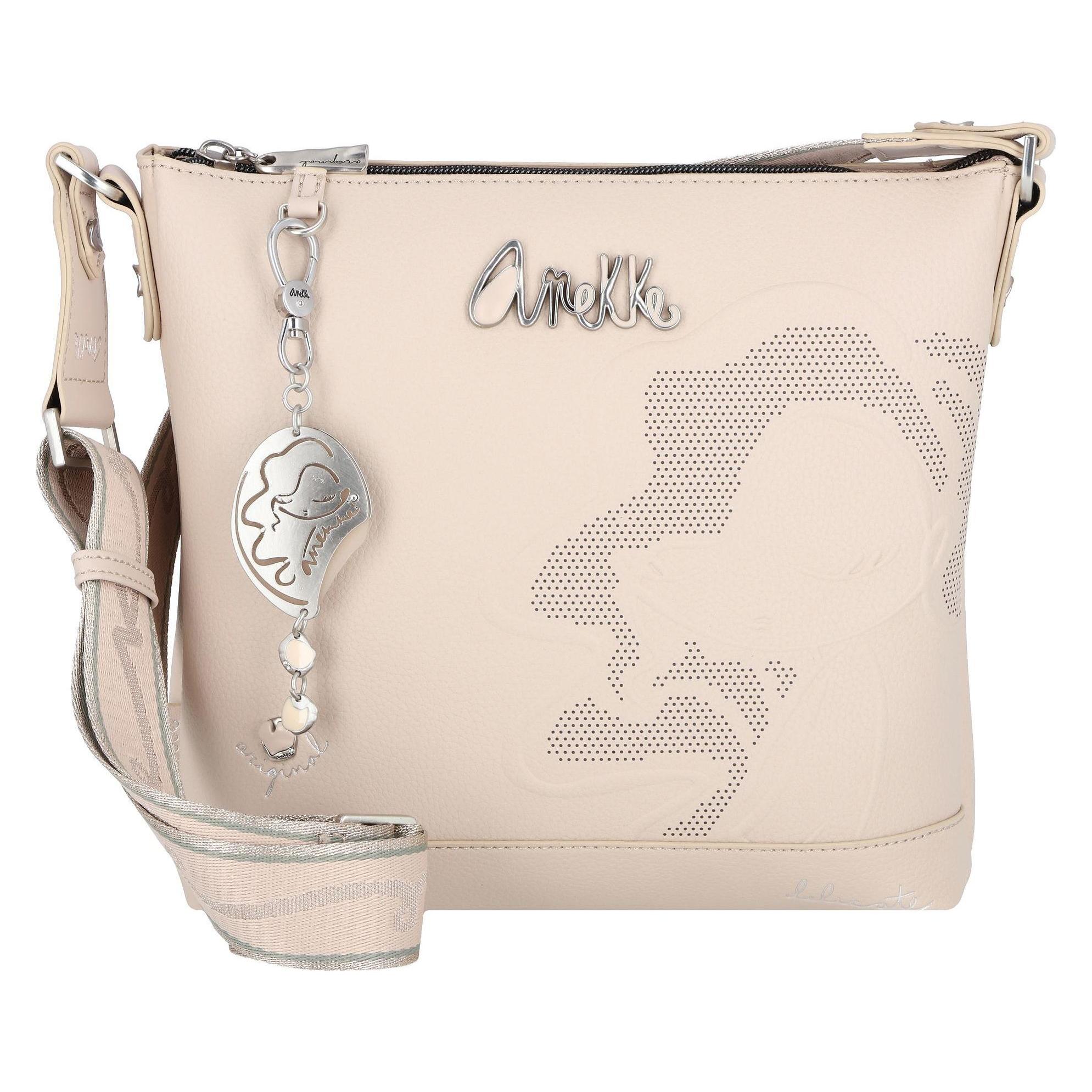 Anekke, Damen, Handtasche, Umhängetasche 28 Cm, Mehrfarbig, Beige