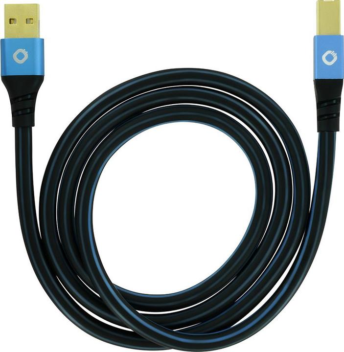 Produktbild Oehlbach USB 2.0 Anschlusskabel A/B "USB Plus B" 7.50 m (7.50 m, USB 2.0, 2.50 W)