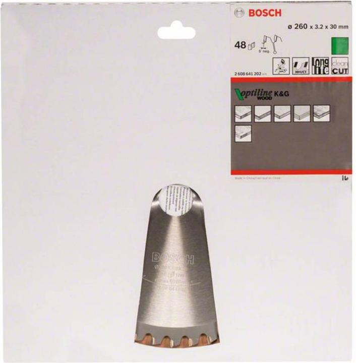 Immagine prodotto Bosch Professional Zubehör Lama circolare per legno PRO, 260 x 3,2 x 30 mm