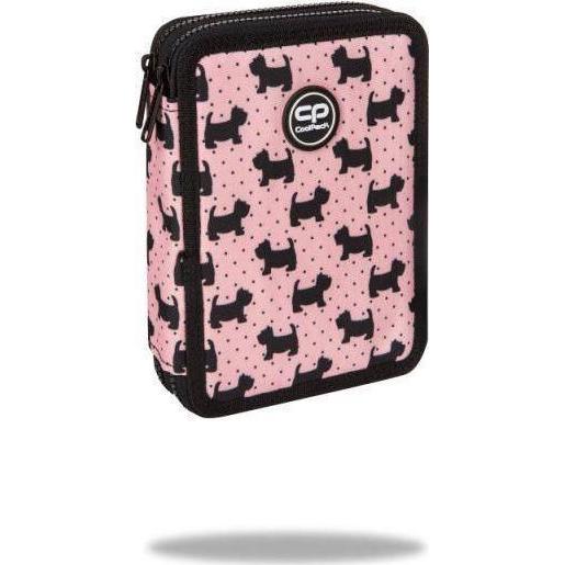 Patio, Etui, pencil case Double pencil case with accessories - Jumper XL - Doggies Coolpack