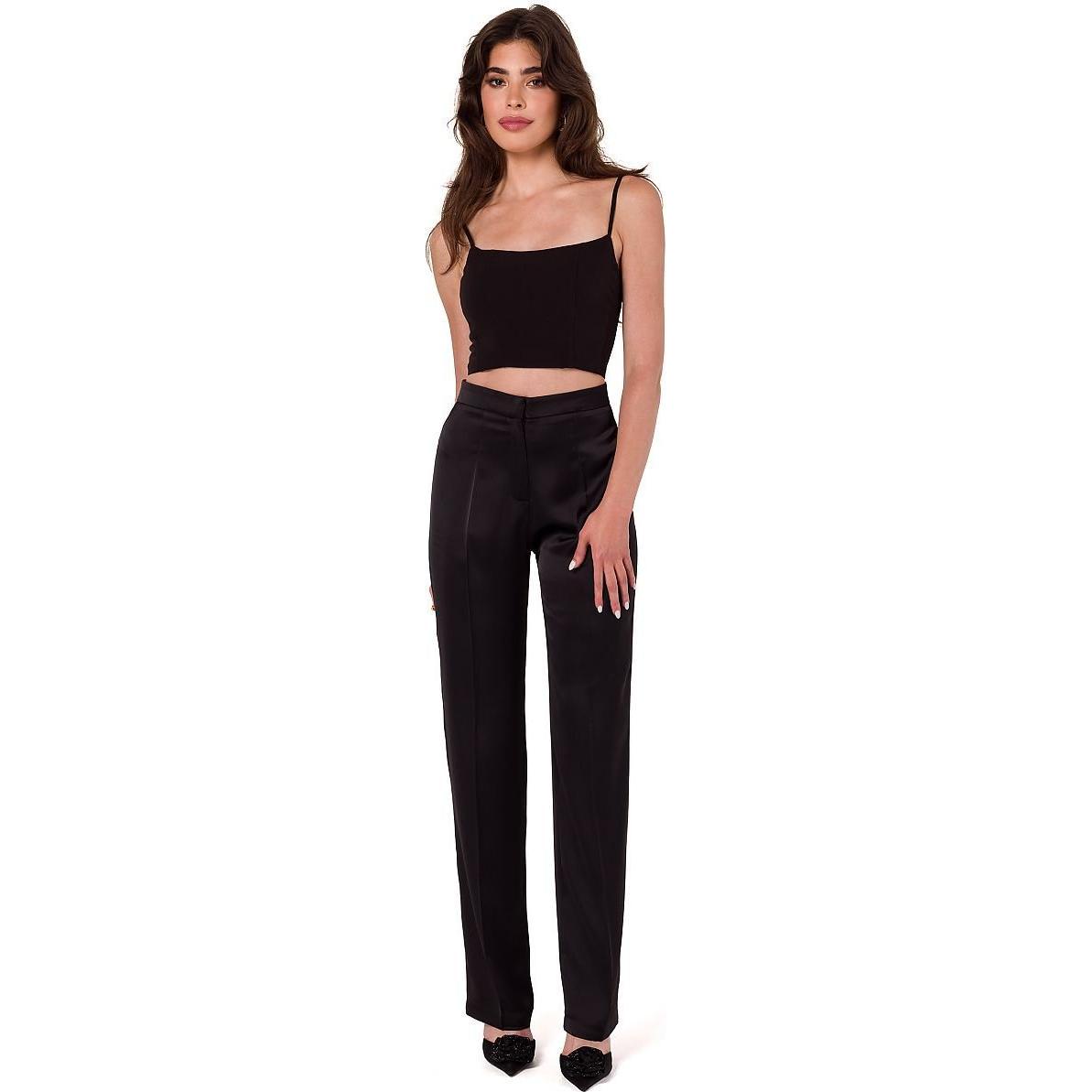 Makover, Damen, Hosen, Damen Hose, Schwarz, (XL)