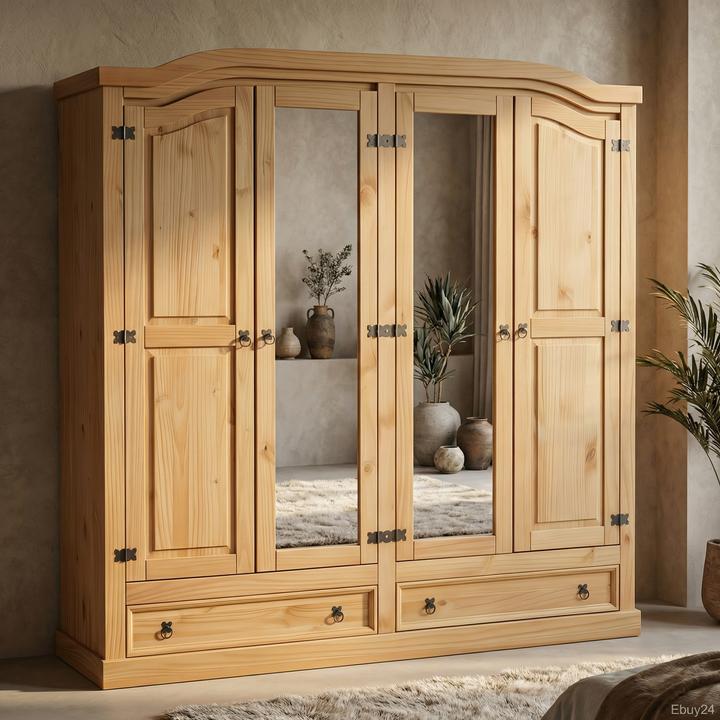 Produktbild Ebuy24 Kleiderschrank New Mexico (194 x 57 x 193 cm)