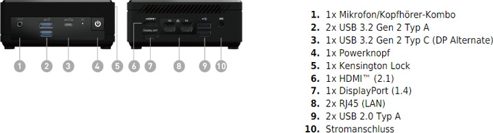 Produktbild MSI Cubi N ADL-007DE (Intel N100, 4 GB, 128 GB, Intel UHD Graphics)