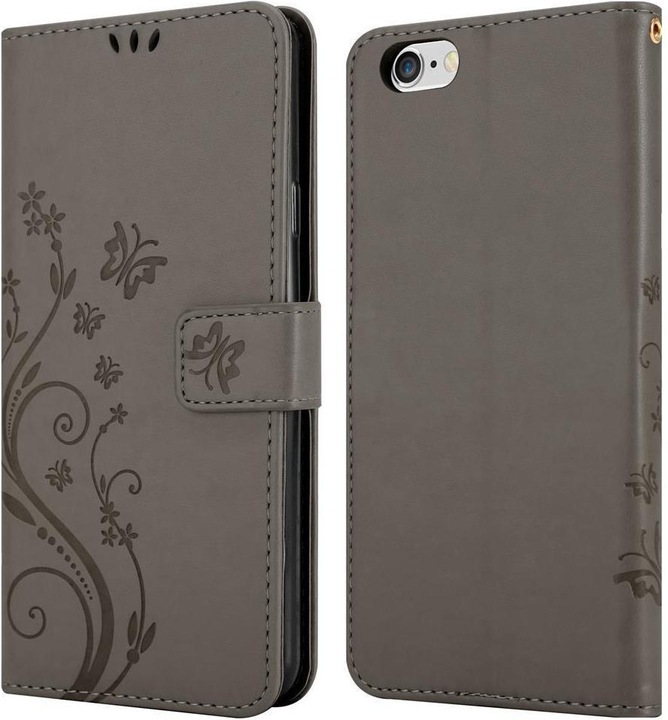 Actual product image Cadorabo Flower Book Cover (Apple iPhone 6 Plus, Apple iPhone 6s Plus)