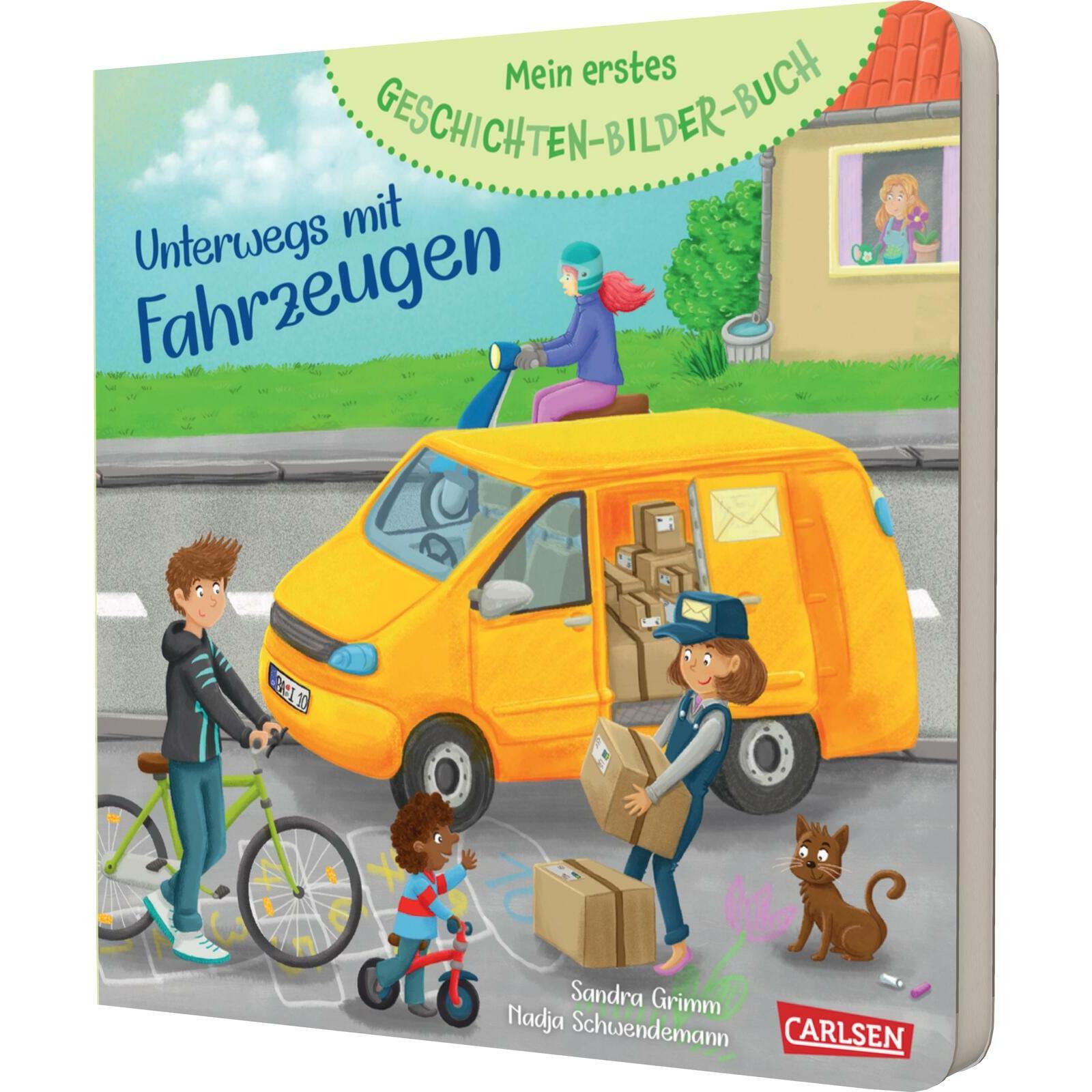 Mein erstes Geschichten-Bilder-Buch: Unterwegs mit Fahrzeugen, Babybücher