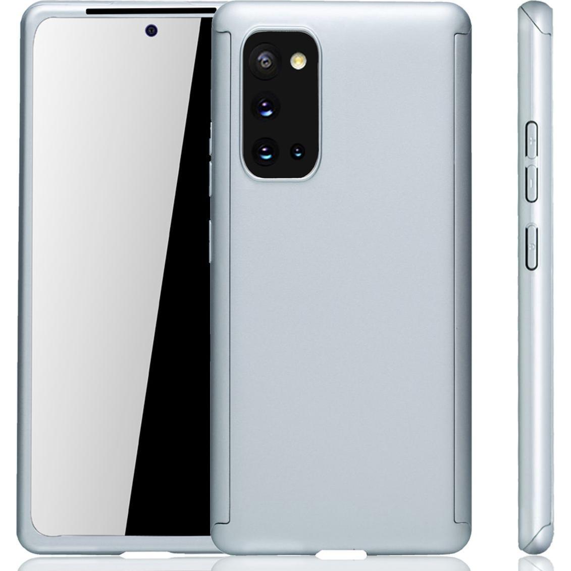 König Design Hülle Handy Schutz für Samsung Galaxy S20 Full Case Cover Displayschutz Silber (Samsung Galaxy S20+), Smart...