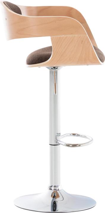 Actual product image CLP Barstool Kingston Fabric, walnut/black