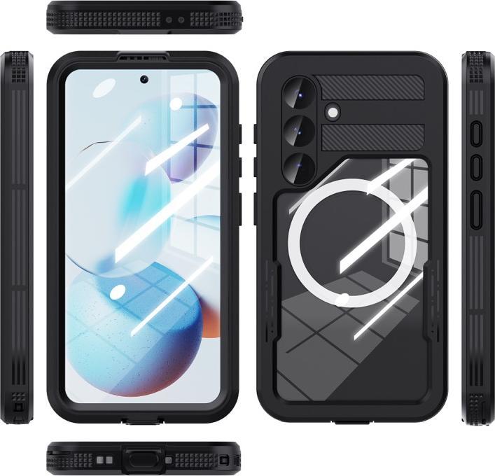 Produktbild Redpepper Samsung Galaxy S25 - IP68 Mars Series Wasserdichtes Outdoor Case mit MagSafe, schwarz (Samsung Galaxy S25)