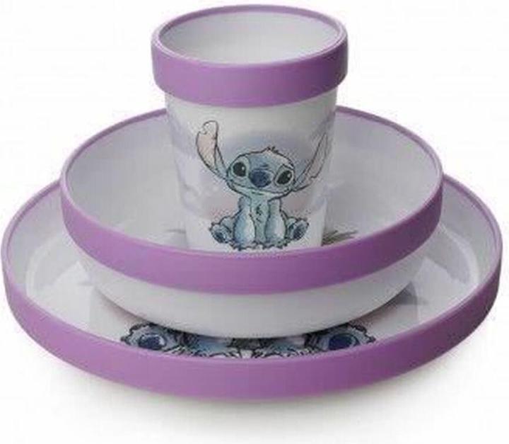 Actual product image Disney Interactive Studios 3-teiliges ESSENSPAKET LILO und STITCH GOBELET + SCHALE + ASSIETTE ANTIDERRAPANTS