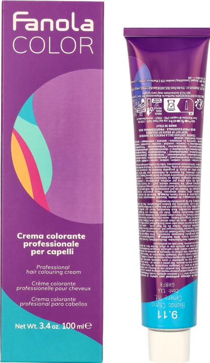 Immagine prodotto Fanola 9.11 Biondo chiarissimo cenere intenso (9.11 Biondo chiarissimo Cenere Intensa)