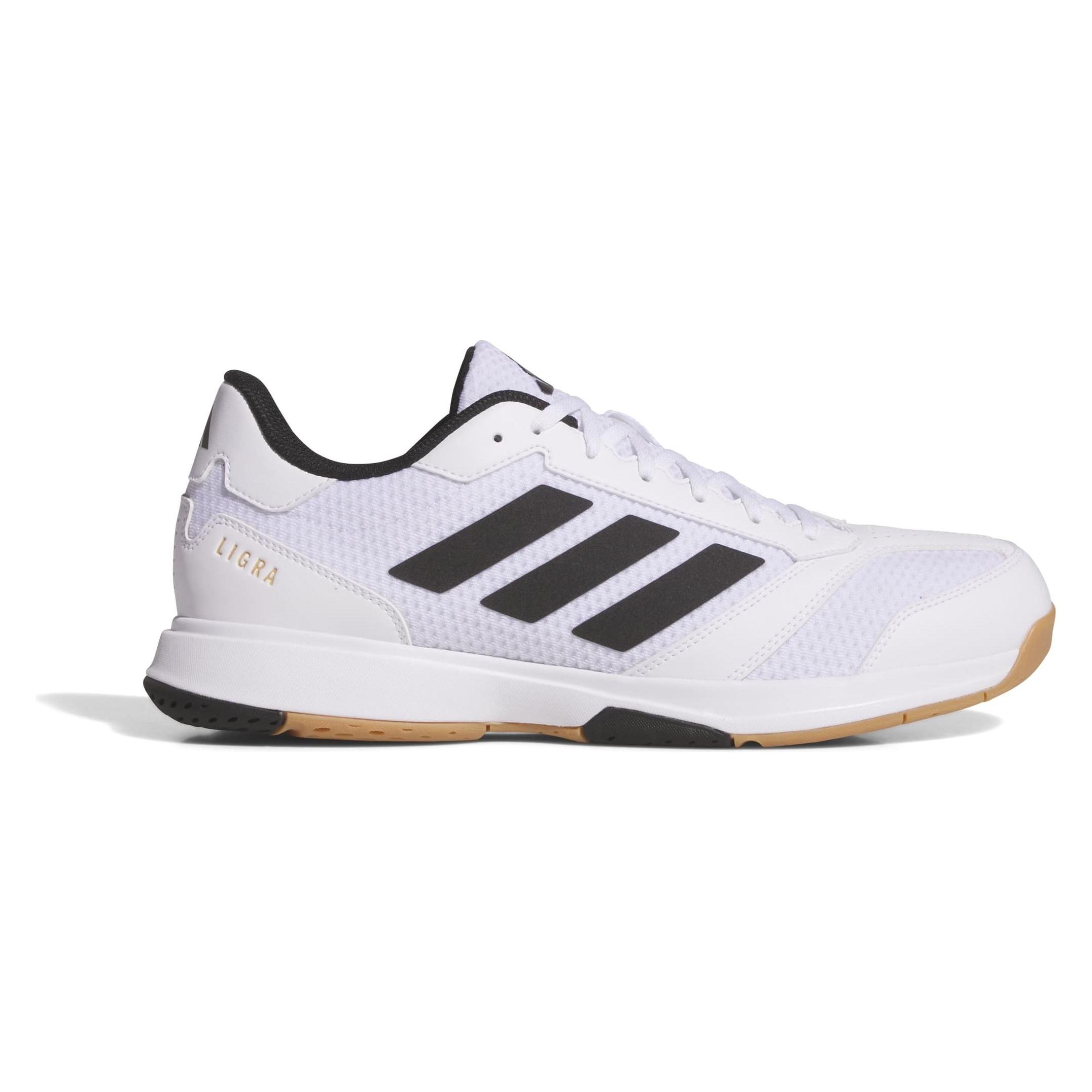 Adidas, Herren, Hallenschuhe, Ligra 8 M (42 2/3), Schwarz, Weiss