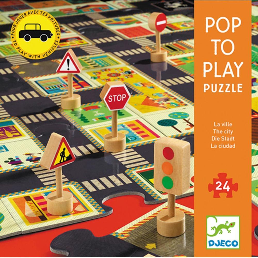 Djeco DJ07161 Puzzle strade La Città (24 Teile)
