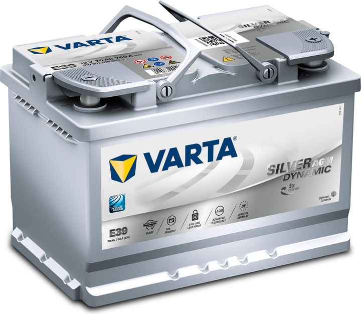 Varta Silver Dynamic AGM E39 (12 V, 70 Ah, 760 A)