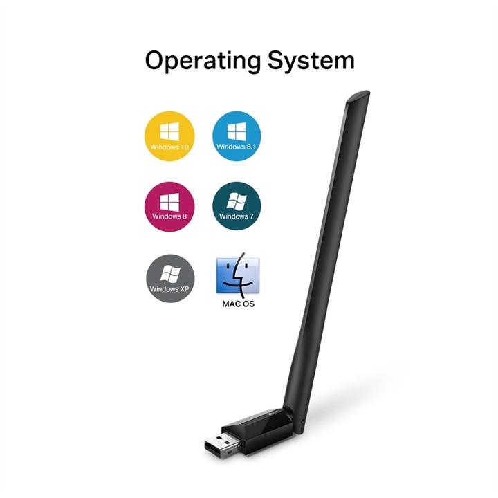Actual product image TP-Link AC600 HIGH GAIN WI-FI USB AD. (USB)