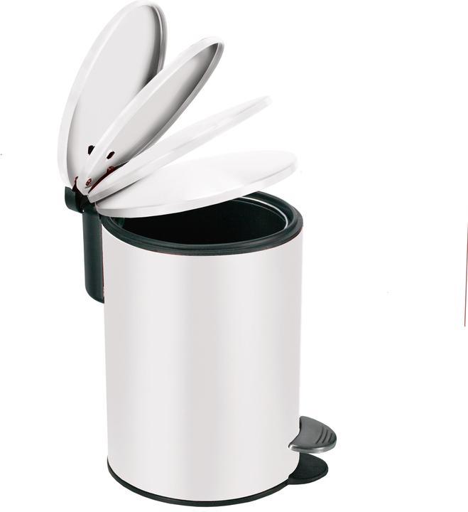 Produktbild Kleine Wolke Treteimer Silence 3 l, Weiss (3 l)
