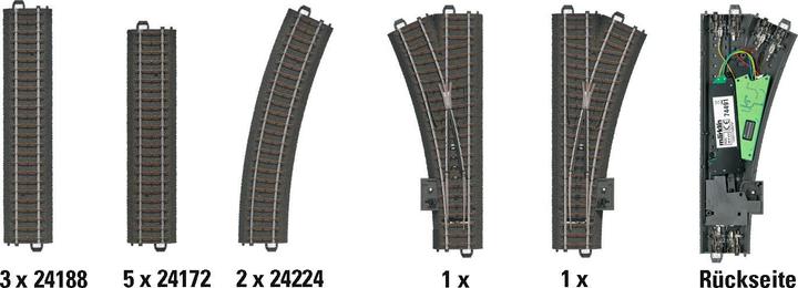 Image du produit Märklin Coffret de complément numérique en voie C D2 (Piste H0)