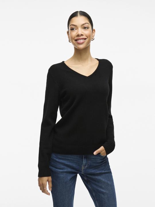 Image du produit Vila Pull en tricot à col en V (XS)