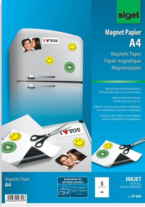 Sigel Inkjet-Magnet-Papier (A4)