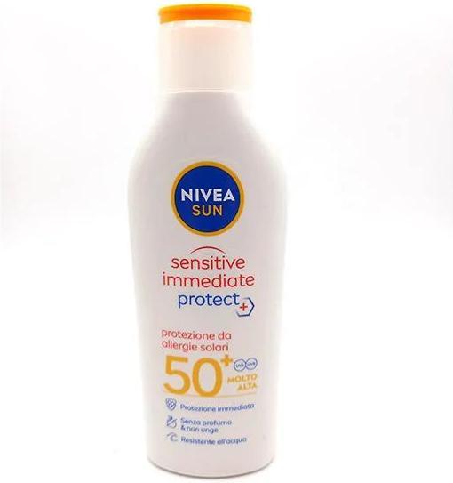 Produktbild NIVEA Sun Sensitive Immediate Protect FP50 Sunscreen 200ml Bottle (SPF 50+)