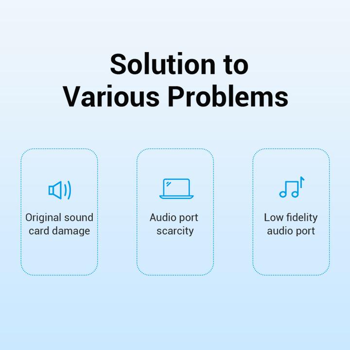 Actual product image Vention USB External Sound Card Silvery Metal Type (USB)