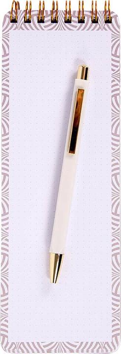 Produktbild Artebene Notizblock mit Kugelschreiber - Grafisch (7.5 x 21.5 cm)