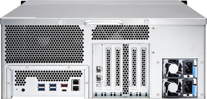 Produktbild QNAP TS-h2477XU-RP-3700X-32G, 24-bay, QuTS hero NAS, AMD Ryzen 7 3700X 8c, RAM, 2xGbE (0 TB)