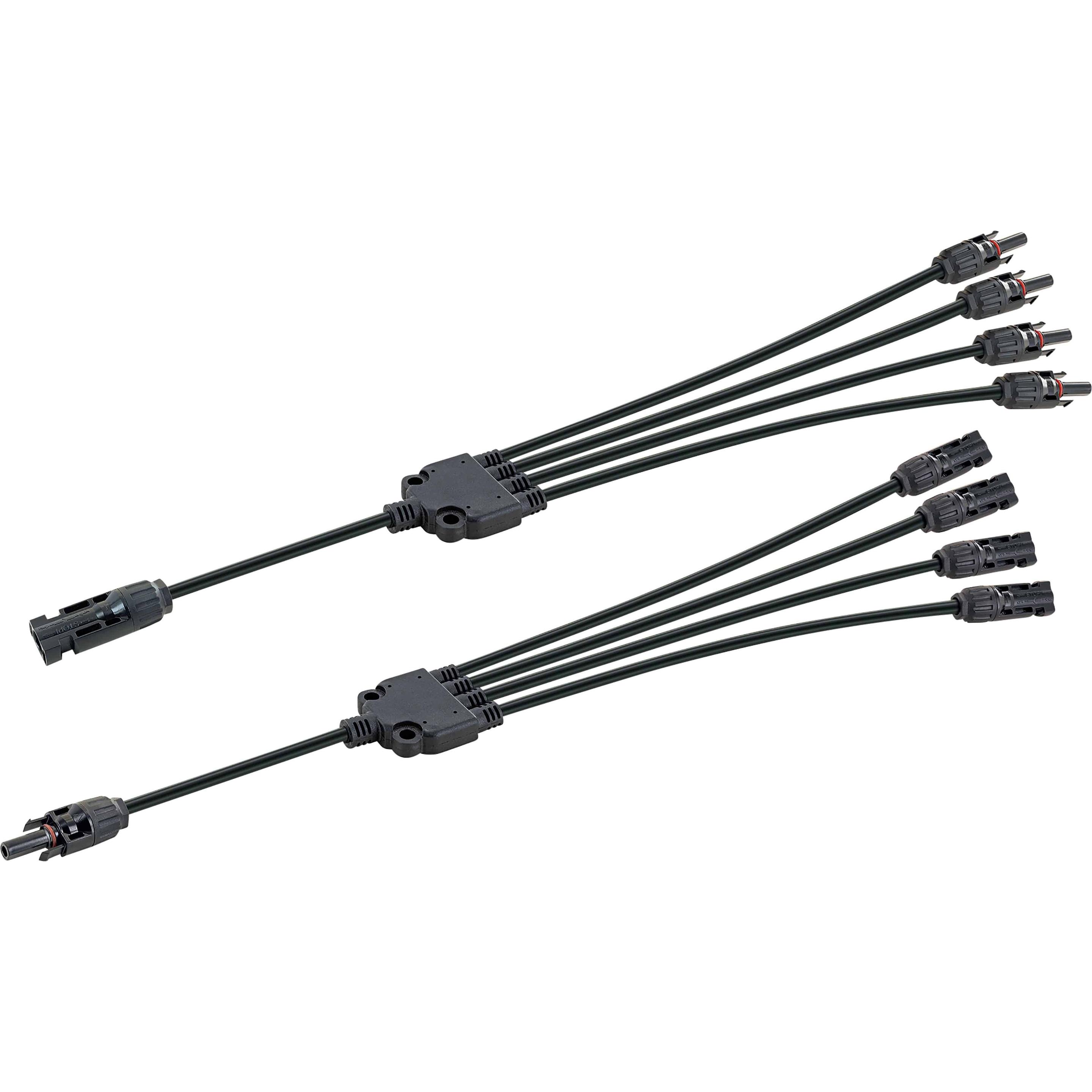 Schwaiger, Accessori per generatori di corrente, Cavo adattatore 4in1 set 0,2 m (Materiale di montaggio del sistema solare)