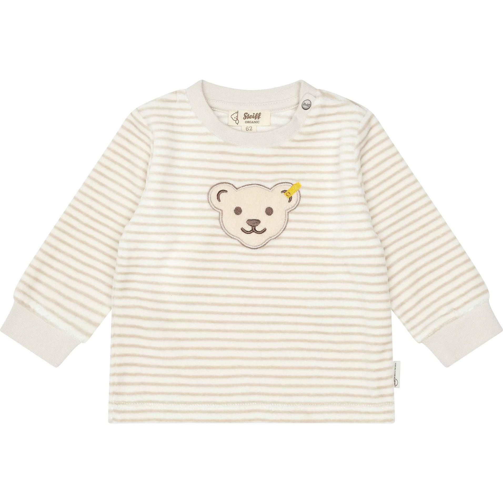 Thumbnail - Steiff, Herren, Strampler, Baby Sweatanzug, Beige, (80)